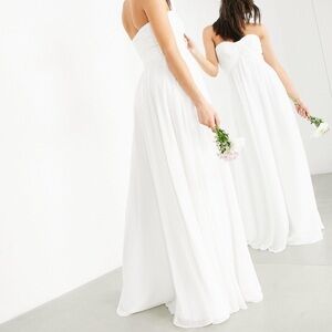 ASOS EDITION Lyra ruched bandeau wedding dress